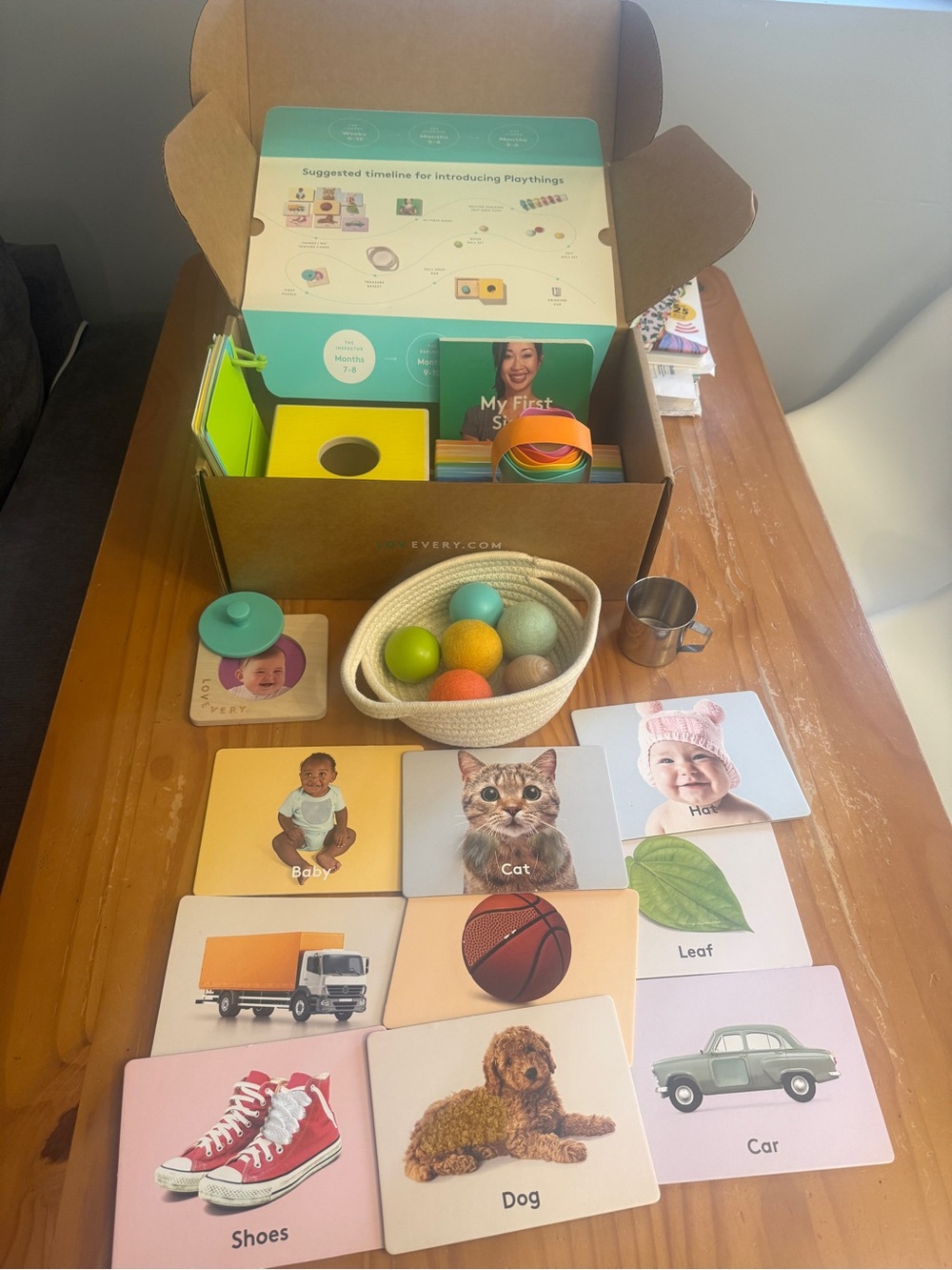 Lovevery The Inspector Play Kit for 7–8 months.